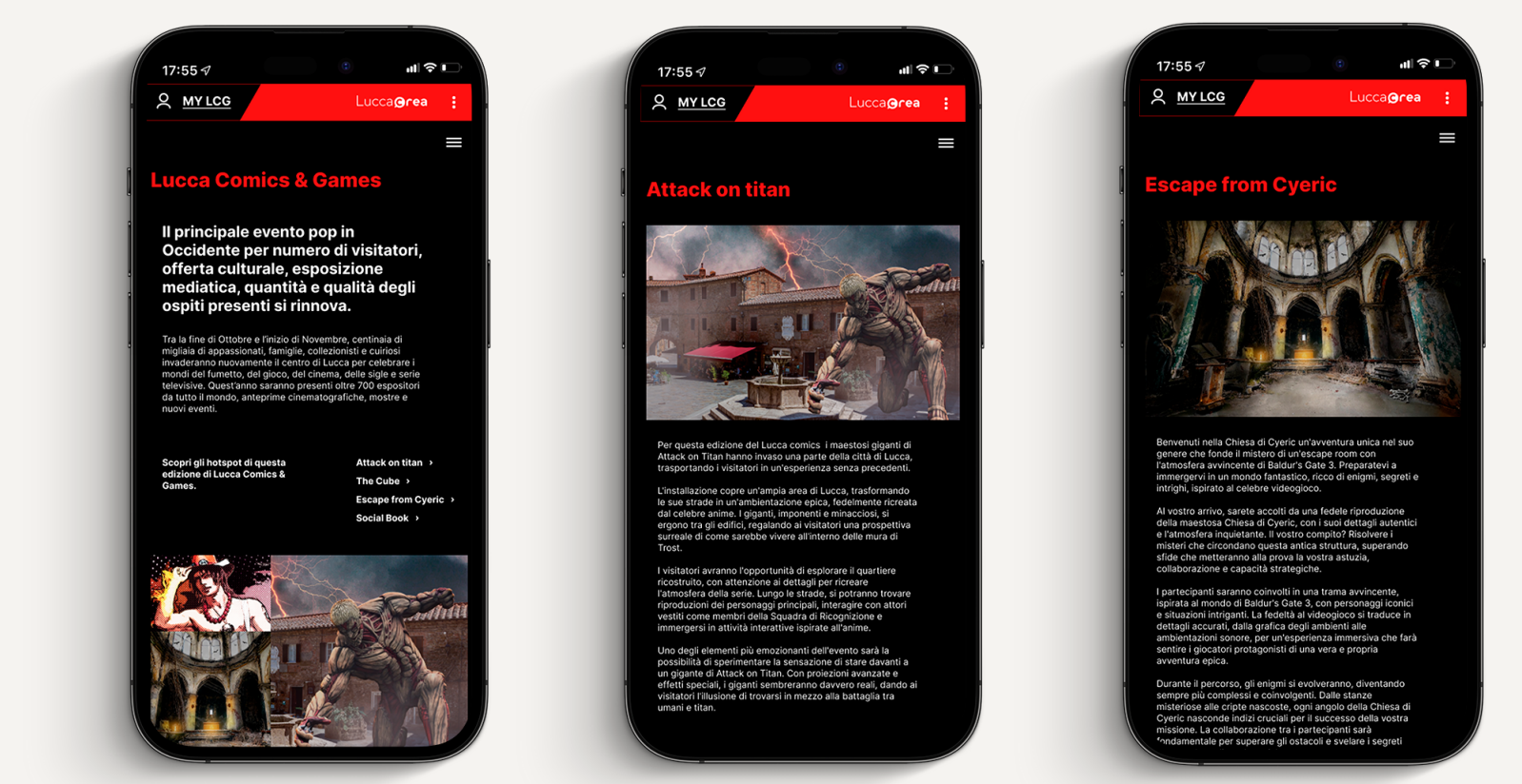 Schede degli hotspot sul sito