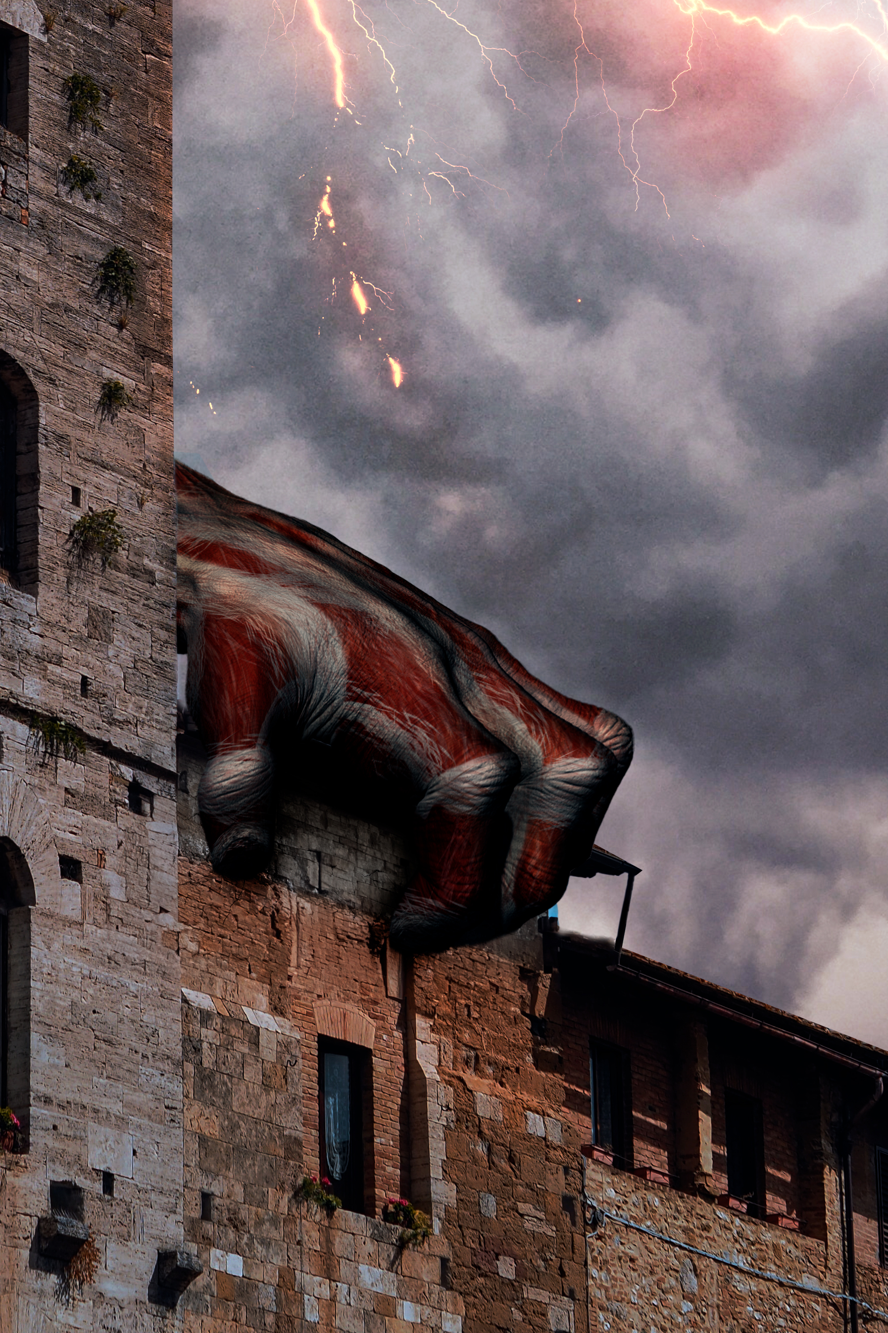 Il gigante afferra la torre